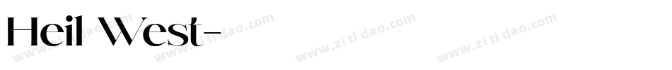Heil West字体转换